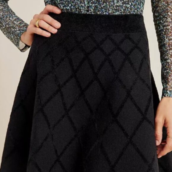 Anthropologie Maeve Kristina Chenille Mini Skirt Size Medium - Picture 1 of 7